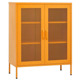 Storage Cabinet Mustard Yellow 80x35x101.5 cm Steel 336173