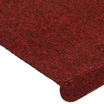 ZNTS Stair Mats Self-adhesive 30 pcs Red 65x24.5x3.5 cm 3365916