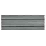 Roof Panels 12 pcs Galvanised Steel Grey 42985