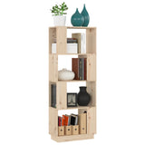 Book Cabinet/Room Divider 51x25x132 cm Solid Wood Pine 814039