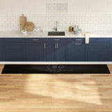 Kitchen Rug Black 300 x 60 cm Velvet 42013430