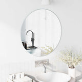 Wall Mirror Round 60 cm Tempered Glass 42023015
