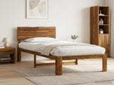 Single Bed Frame with Headboard ROSTOCK Natural 90 x 190 cm 903315