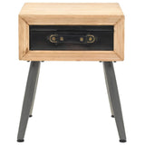 Bedside Table Solid Fir Wood 43x38x50 cm 245775