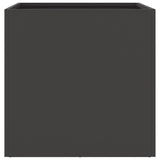 ZNTS Planters 2 pcs Black 49x47x46 cm Cold-rolled Steel 841560