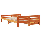 Bed frame without Mattress Wax Brown 160x200 cm Solid Wood Pine 3309034