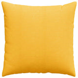 Sofa Pillows 2 pcs Light Yellow 80 x 80 cm Corduroy Fabric 42014081