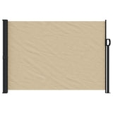 ZNTS Retractable Side Awning Beige 140x500 cm 4004420