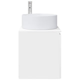 Wall-mounted Sink Vanity High Gloss White 49.5 x 44.5 x 65.5 cm 890466