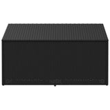 Garden Storage Box Black 110x50x58 cm Poly Rattan 4104069