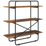 Bookshelf 3-Tier 100 x 35 x 105 cm PB Oak Wood 8007796