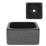 Sink 30x30x15 cm Riverstone Black 142779