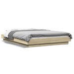 Bed Frame without Mattress Sonoma Oak 140x200 cm 3281191