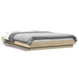 Bed Frame without Mattress Sonoma Oak 140x190 cm 3281219