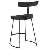 Bar Stools 2 pcs Black 49x43x79 cm Solid Wood Mango 4013517