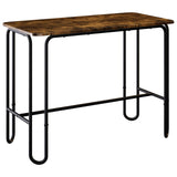 Dining Table 100 x 50 x 75 cm Engineered Wood Smoked Oak 8007698