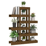 Plant Stand Honey Brown 85x25x109.5 cm Solid Wood Pine 822090
