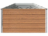 Raised Garden Bed Wood Brown 400 x 80 x 55 cm cold-rolled steel 8006427