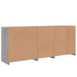 Sideboard with LED Lights Grey Sonoma 162x37x67 cm 3209035