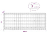 Gabion with 3.5 mm Wire and 5x5 cm Mesh 100x30x50 cm 3462212