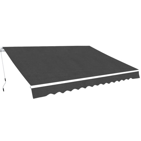 ZNTS Folding Awning Manual Operated 450 cm Anthracite 275568
