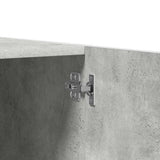 Wardrobe Concrete Grey Engineered Wood Compact Wardrobe 800643