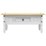 ZNTS Coffee Table Mexican Pine Corona Range White 100x55x45 cm 282626