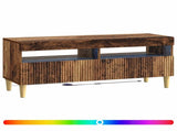 LED TV Cabinet Old Wood Engineered Wood 896773