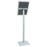 Pedestal Poster Stand Silver 32.5 x 27 x 126 cm Cast Iron 42030063