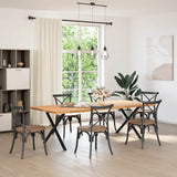 Dining Table Legs X-Shaped 2 pcs Black 90x cm Steel 4012924