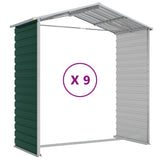 Garden Shed Green Galvanised Steel Large Garden Shed 3188239