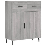 Highboard Grey Sonoma 69.5x34x180 cm Engineered Wood 3198167