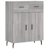 Highboard Grey Sonoma 69.5x34x180 cm Engineered Wood 3198167
