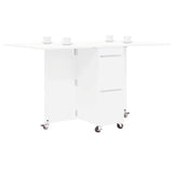 Dinning Table 2 pcs 140 x 80 x 77 cm Engineered Wood White 3424932