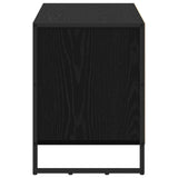 TV Cabinet Black Oak 100 x 36 x 49.5 cm Engineered Wood 886504