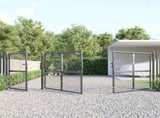 Mesh Garden Gate Anthracite 400x125 cm Galvanised Steel 154546