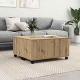 Coffee Table Artisan Oak 75 x 75 x 38 cm Engineered Wood 875481