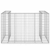 Gabion Wall for Garbage Bins Galvanised Steel 180x100x110 cm 151299