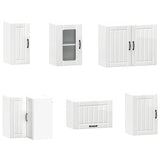 11 Piece Kitchen Cabinet Set "Lucca" Gloss White Engineered Wood 3314953