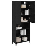 Highboard Black Oak 69.5 x 34 x 180 cm Engineered Wood 3416244