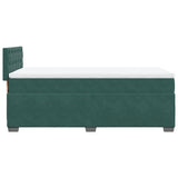Box Spring Bed with Mattress Dark Green 80x200 cm Velvet 3286177