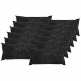 Cushion with Pillow HEERLEN 12 pcs Anthracite Chenille Fabric 925773