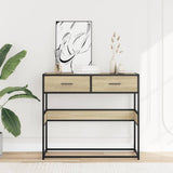 Console Table Sonoma Oak 90x35x80 cm Engineered Wood 849175