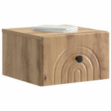 Wall-Mounted Bedside Cabinet 2 pcs Artisan Oak Engineered Wood 898104