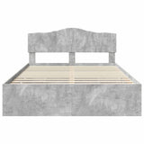 Bed Frame with Drawer Concrete Grey 160 x 200 cm Engineer Wood 3412987