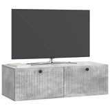 Wall-Mounted TV Cabinet Concrete Grey 98 x 41 x 30 cm 898018