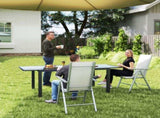 Set of Two Aluminium Folding Chairs - Light Grey T3398P327945