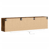 TV Wall Cabinet with LED Smoked Oak 180x31x45 cm 3307937