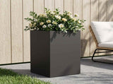 Garden Planter Black 40 x 40 x 50 cm Cold-rolled Steel 8005358