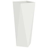 Planter White 30 x 30 x 75 cm Steel 883768